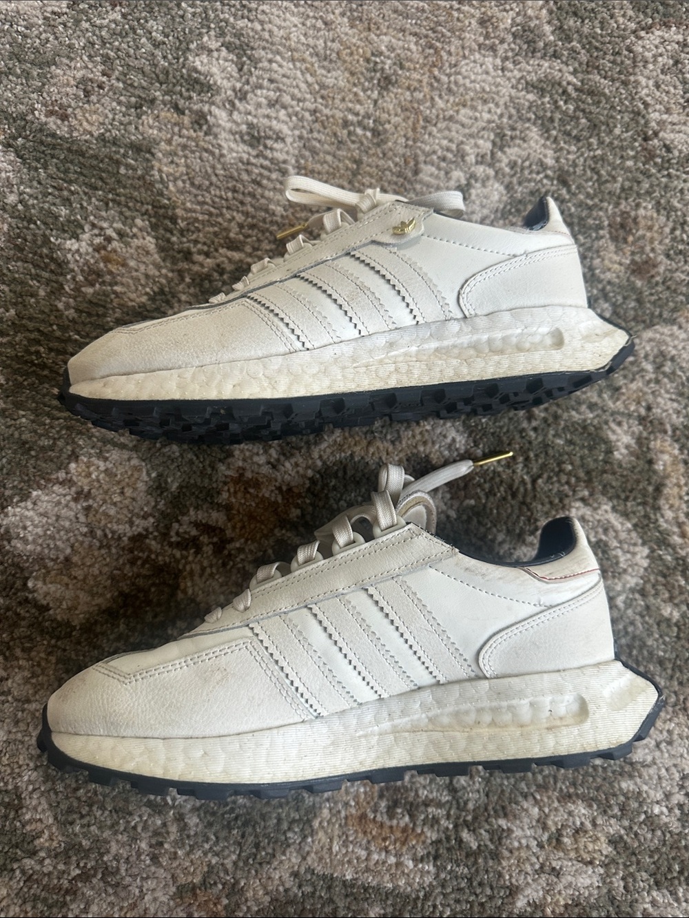 adidas Retropy E5 Women's Sneakers - Off White / Gold - Picture 10 of 13